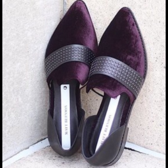 Matt Bernson sterling stud burgundy velvet - Picture 2 of 7